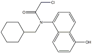 2-chloro-N-(cyclohexylmethyl)-N-(1-hydroxynaphthalen-5-yl)acetamide 结构式