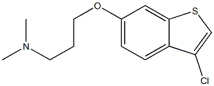 3-(3-chlorobenzo[b]thiophen-6-yloxy)-N,N-dimethylpropan-1-amine 结构式
