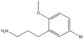 3-(5-bromo-2-methoxy-phenyl)propylamine 结构式