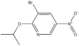 3-bromo-2-isopropoxy-5-nitropyridine 结构式