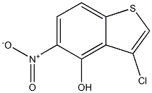 3-chloro-5-nitrobenzo[b]thiophen-4-ol 结构式