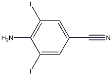 4-amino-3,5-diiodobenzonitrile 结构式