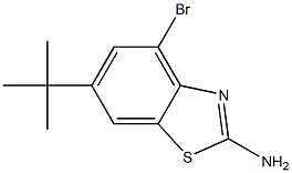 4-bromo-6-tert-butylbenzo[d]thiazol-2-amine 结构式
