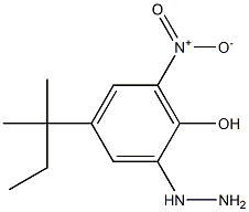 4-tert-pentyl-2-hydrazinyl-6-nitrophenol 结构式