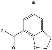 5-bromo-2,3-dihydrobenzofuran-7-carbonyl chloride 结构式