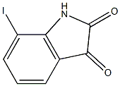 7-iodoindoline-2,3-dione 结构式