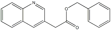 benzyl 2-(quinolin-3-yl)acetate 结构式