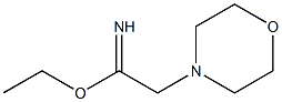 ethyl 2-morpholinoacetimidate 结构式