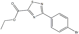 ethyl 3-(4-bromophenyl)-1,2,4-thiadiazole-5-carboxylate 结构式