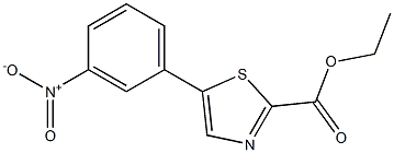 ethyl 5-(3-nitrophenyl)thiazole-2-carboxylate 结构式