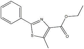 ethyl 5-methyl-2-phenylthiazole-4-carboxylate 结构式