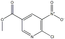 methyl 6-chloro-5-nitropyridine-3-carboxylate 结构式