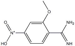 N-(4-carbamimidoyl-3-methoxyphenyl)-N-oxohydroxylammonium 结构式