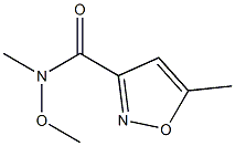 N-methoxy-N,5-dimethylisoxazole-3-carboxamide 结构式