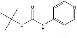 tert-butyl 3-methylpyridin-4-ylcarbamate 结构式