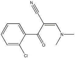 3-(Dimethylamino)-2-(2-chlorobenzoyl)acrylonitrile 结构式