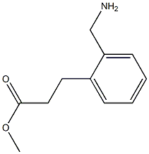 2-氨甲基-苯丙酸甲酯 结构式