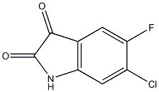 6-chloro-5-fluoroindoline-2,3-dione 结构式