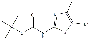 tert-butyl 5-bromo-4-methylthiazol-2-ylcarbamate 结构式