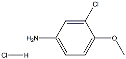 3-Chloro-4-methoxyaniline hydrochloride 结构式