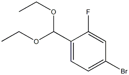 4-Bromo-2-fluorobenzaldehyde diethyl acetal 结构式