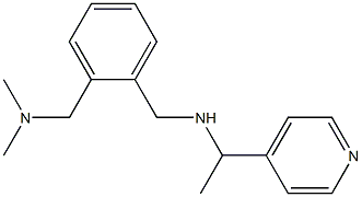 ({2-[(dimethylamino)methyl]phenyl}methyl)[1-(pyridin-4-yl)ethyl]amine 结构式
