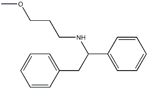 (1,2-diphenylethyl)(3-methoxypropyl)amine 结构式