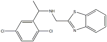 (1,3-benzothiazol-2-ylmethyl)[1-(2,5-dichlorophenyl)ethyl]amine 结构式