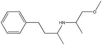 (1-methoxypropan-2-yl)(4-phenylbutan-2-yl)amine 结构式