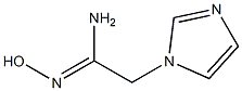 (1Z)-N'-hydroxy-2-(1H-imidazol-1-yl)ethanimidamide 结构式