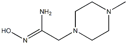 (1Z)-N'-hydroxy-2-(4-methylpiperazin-1-yl)ethanimidamide 结构式