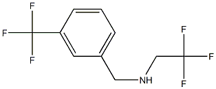 (2,2,2-trifluoroethyl)({[3-(trifluoromethyl)phenyl]methyl})amine 结构式