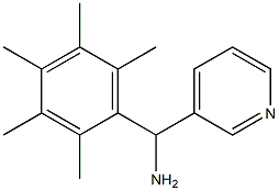 (2,3,4,5,6-pentamethylphenyl)(pyridin-3-yl)methanamine 结构式