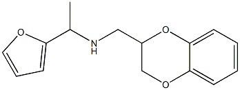 (2,3-dihydro-1,4-benzodioxin-2-ylmethyl)[1-(furan-2-yl)ethyl]amine 结构式