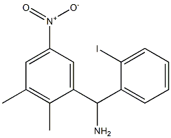 (2,3-dimethyl-5-nitrophenyl)(2-iodophenyl)methanamine 结构式