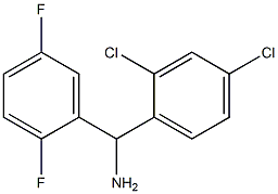 (2,4-dichlorophenyl)(2,5-difluorophenyl)methanamine 结构式