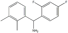 (2,4-difluorophenyl)(2,3-dimethylphenyl)methanamine 结构式