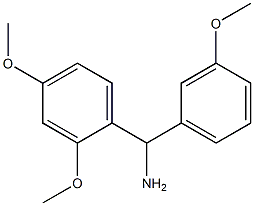 (2,4-dimethoxyphenyl)(3-methoxyphenyl)methanamine 结构式