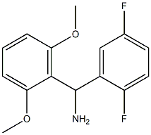 (2,5-difluorophenyl)(2,6-dimethoxyphenyl)methanamine 结构式