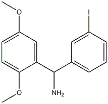 (2,5-dimethoxyphenyl)(3-iodophenyl)methanamine 结构式