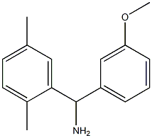 (2,5-dimethylphenyl)(3-methoxyphenyl)methanamine 结构式