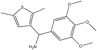 (2,5-dimethylthiophen-3-yl)(3,4,5-trimethoxyphenyl)methanamine 结构式