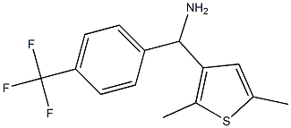 (2,5-dimethylthiophen-3-yl)[4-(trifluoromethyl)phenyl]methanamine 结构式
