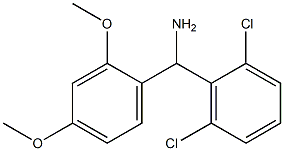 (2,6-dichlorophenyl)(2,4-dimethoxyphenyl)methanamine 结构式