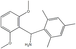 (2,6-dimethoxyphenyl)(2,4,6-trimethylphenyl)methanamine 结构式