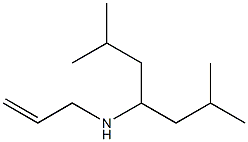 (2,6-dimethylheptan-4-yl)(prop-2-en-1-yl)amine 结构式