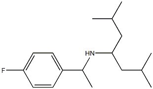 (2,6-dimethylheptan-4-yl)[1-(4-fluorophenyl)ethyl]amine 结构式