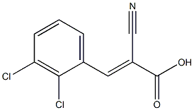 (2E)-2-cyano-3-(2,3-dichlorophenyl)acrylic acid 结构式