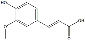 (2E)-3-(4-hydroxy-3-methoxyphenyl)prop-2-enoic acid 结构式