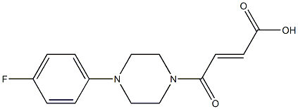 (2E)-4-[4-(4-fluorophenyl)piperazin-1-yl]-4-oxobut-2-enoic acid 结构式